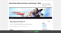 Desktop Screenshot of blog.e-sportowy.pl