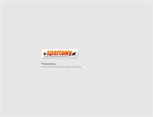 Tablet Screenshot of e-sportowy.pl